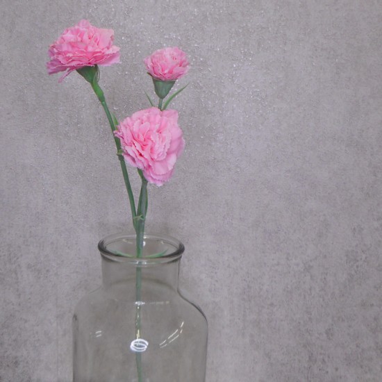 Artificial Spray Carnations Pink 60cm Artificial Flowers